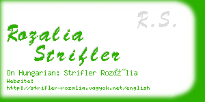 rozalia strifler business card